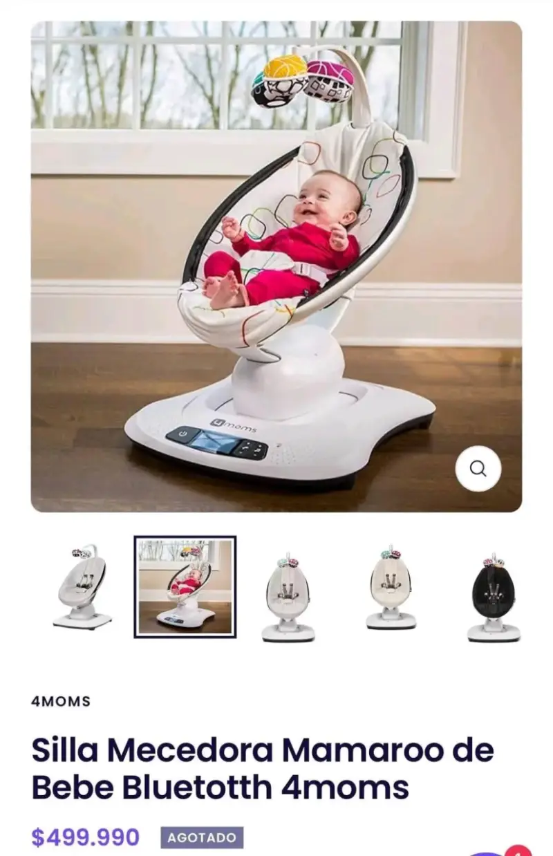 Silla Mecedora Mamaroo de Bebé 4moms - 4