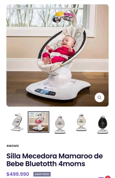 Silla Mecedora Mamaroo de Bebé 4moms - miniatura 4