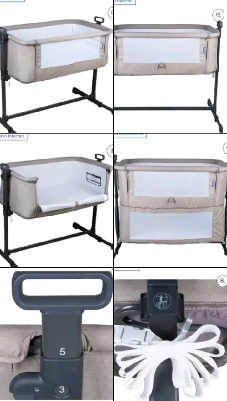 Cuna colecho corral infanti. ajustable beige