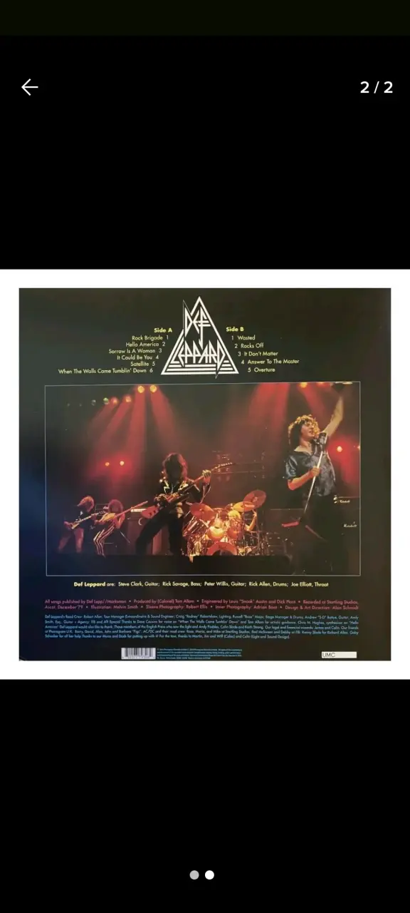 Vinilo Def Leppard On Through The Night - 2