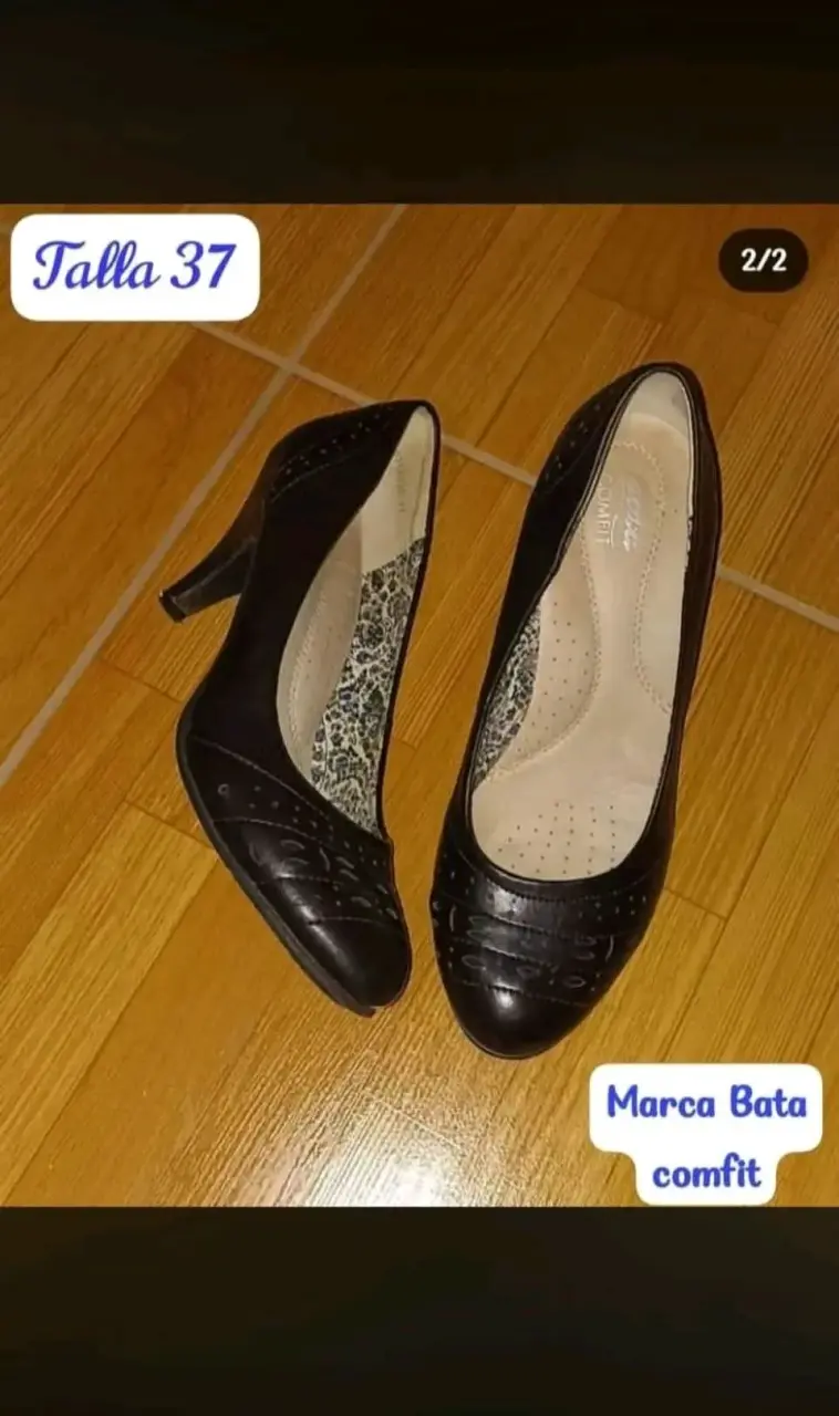 Zapatos de tacón Bata Comfit negros talla 37