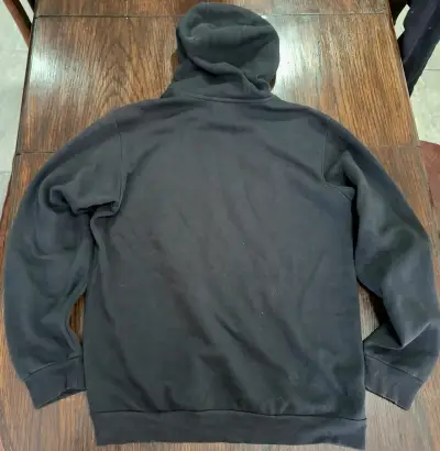Polerón con capucha Adidas negro diseño camuflado - miniatura 2