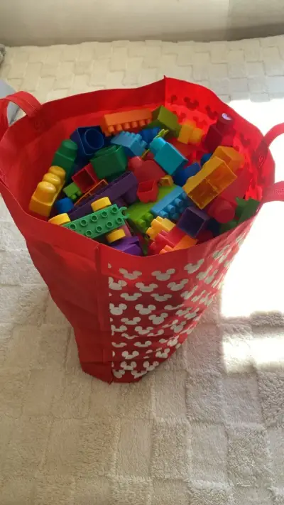 Bolsa de bloques de construcción para niños - miniatura 1