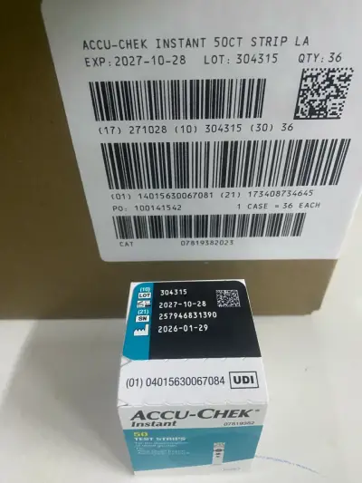5 Cajas de Accu-Chek Instant 50 Unidades - miniatura 3