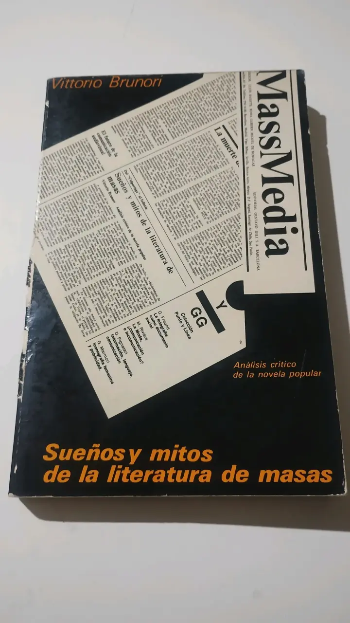 Libro 'Sueños y mitos de la literatura de masas' de Vittorio Brunori - 1
