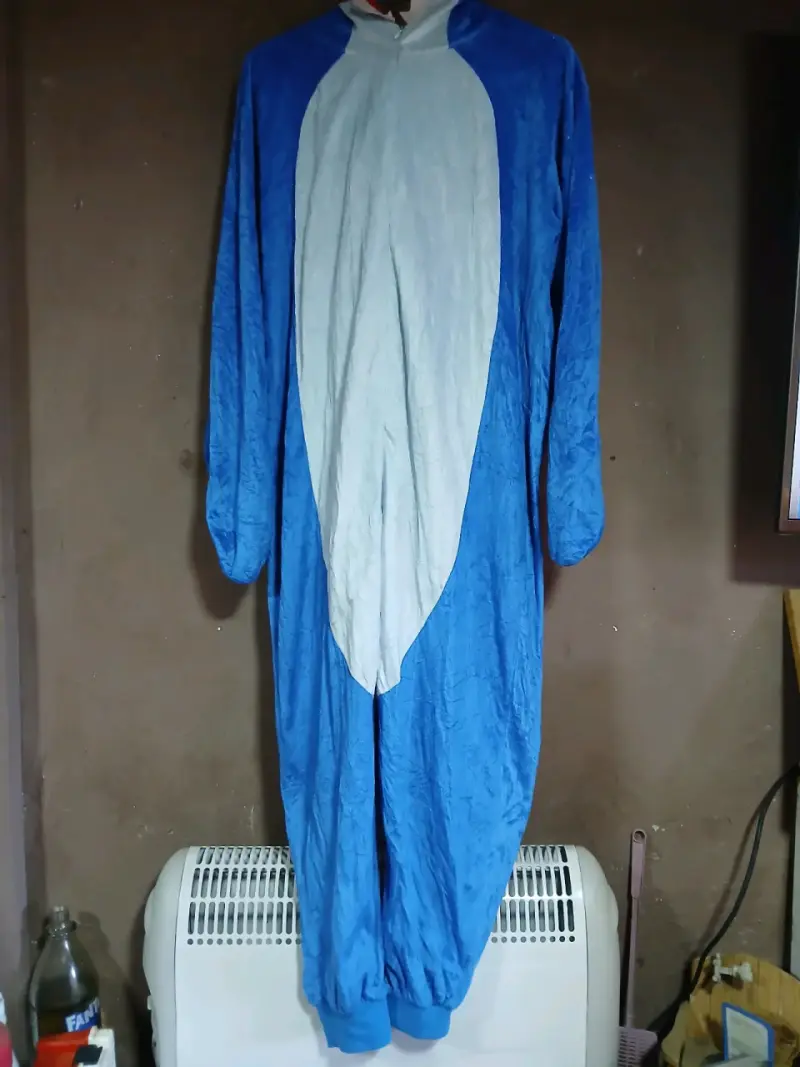 Disfraz de tiburón azul talla S-M - 1