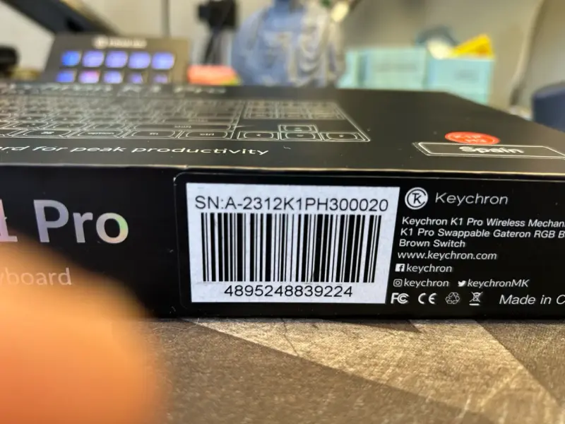 Teclado Mecánico Keychron K1 Pro TKL Bluetooth - 5