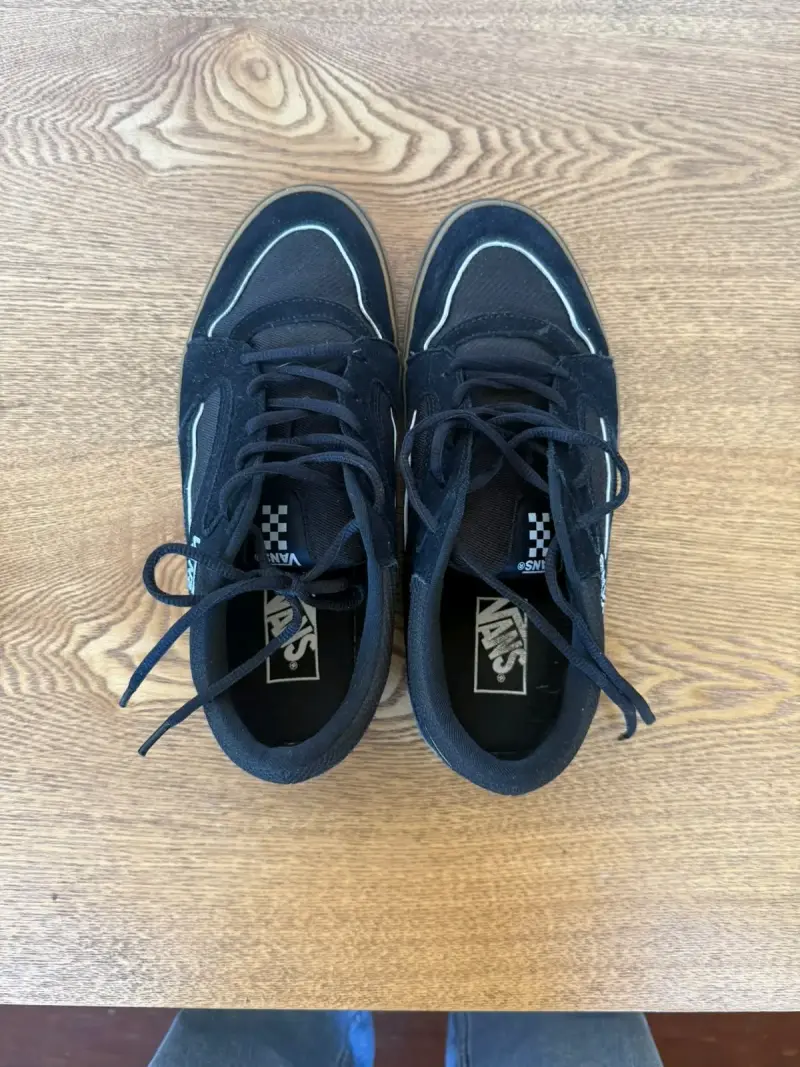 Zapatillas negras Vans de skate en buen estado - 4