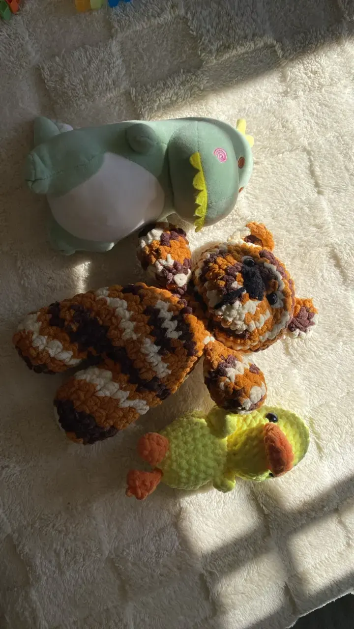 Set de peluches,2 tejidos a mano, para niños