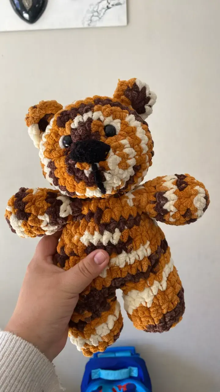 Set de peluches,2 tejidos a mano, para niños - 2