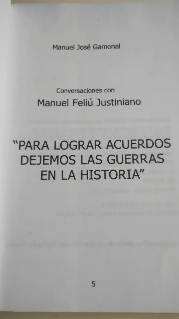 Libro 'Para Lograr Acuerdos Dejemos Las Guerras' - 2