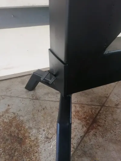 Estufa a leña de acero negra para exteriores - miniatura 4