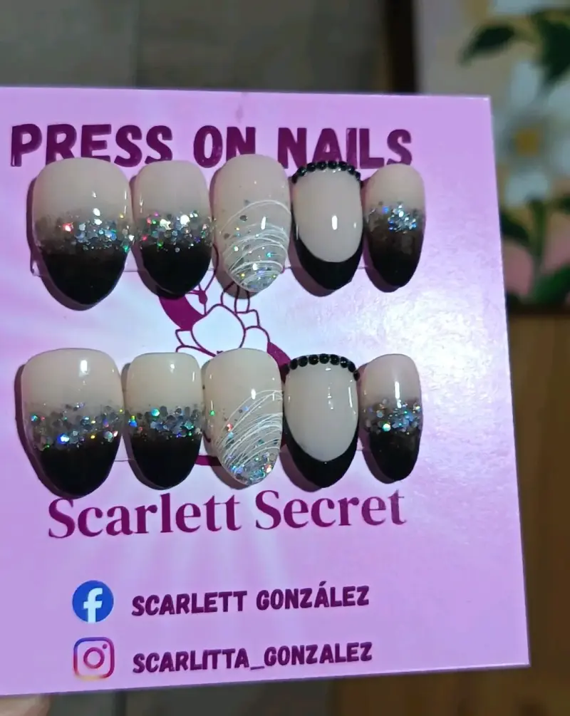 Uñas postizas creadas a mano Scarlett Secret - 2