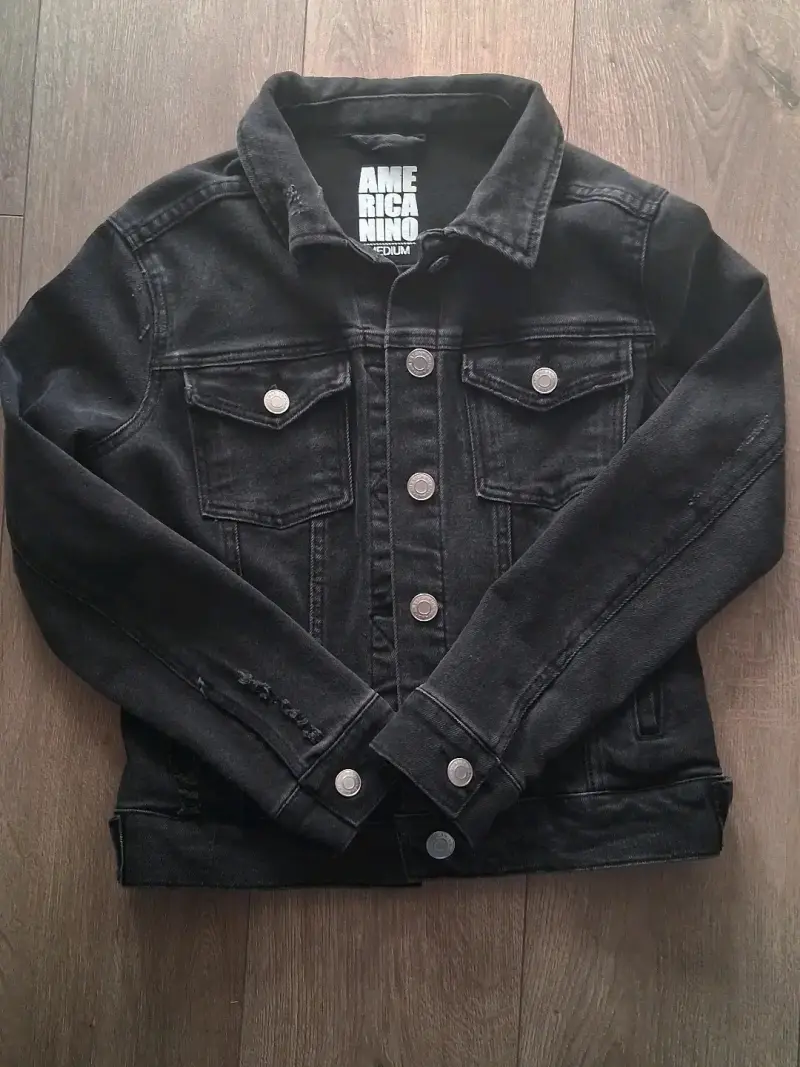Chaqueta de mezclilla negra Americanino para mujer - 1