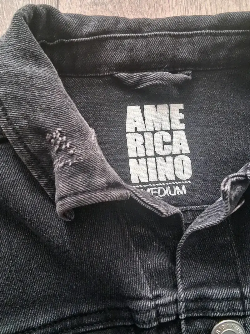 Chaqueta de mezclilla negra Americanino para mujer - 2
