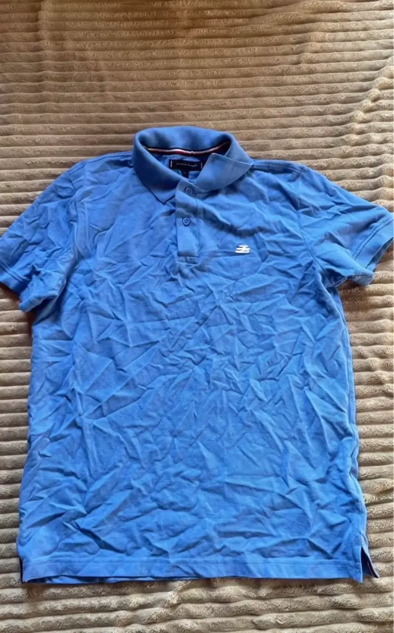 Polera Tommy Azul Hombre Talla S - 1