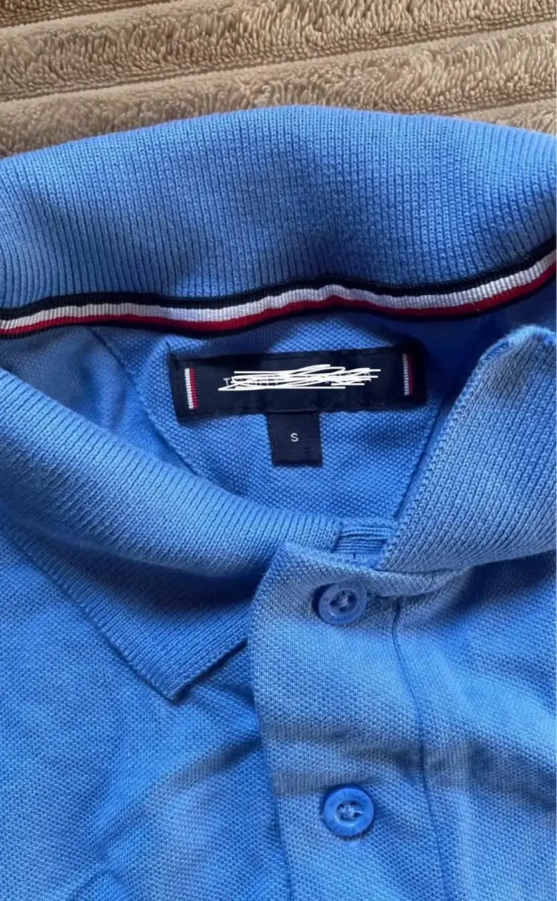 Polera Tommy Azul Hombre Talla S - 2