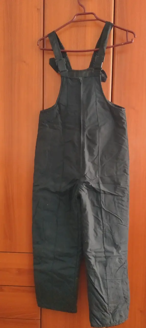 Overol de nieve negro para invierno - 1