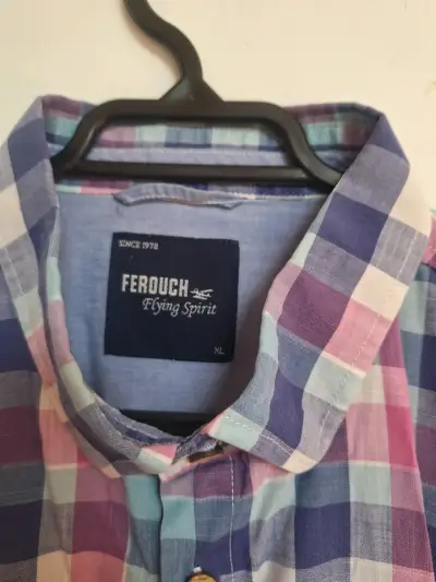Camisa a cuadros Ferouch de manga corta - miniatura 2