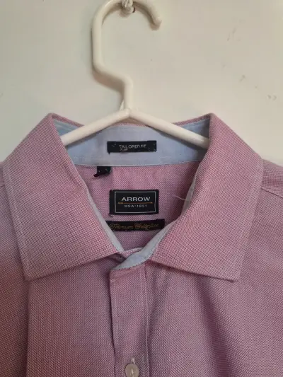 Camisa Hombre Arrow Rosa Tailored Fit - miniatura 3