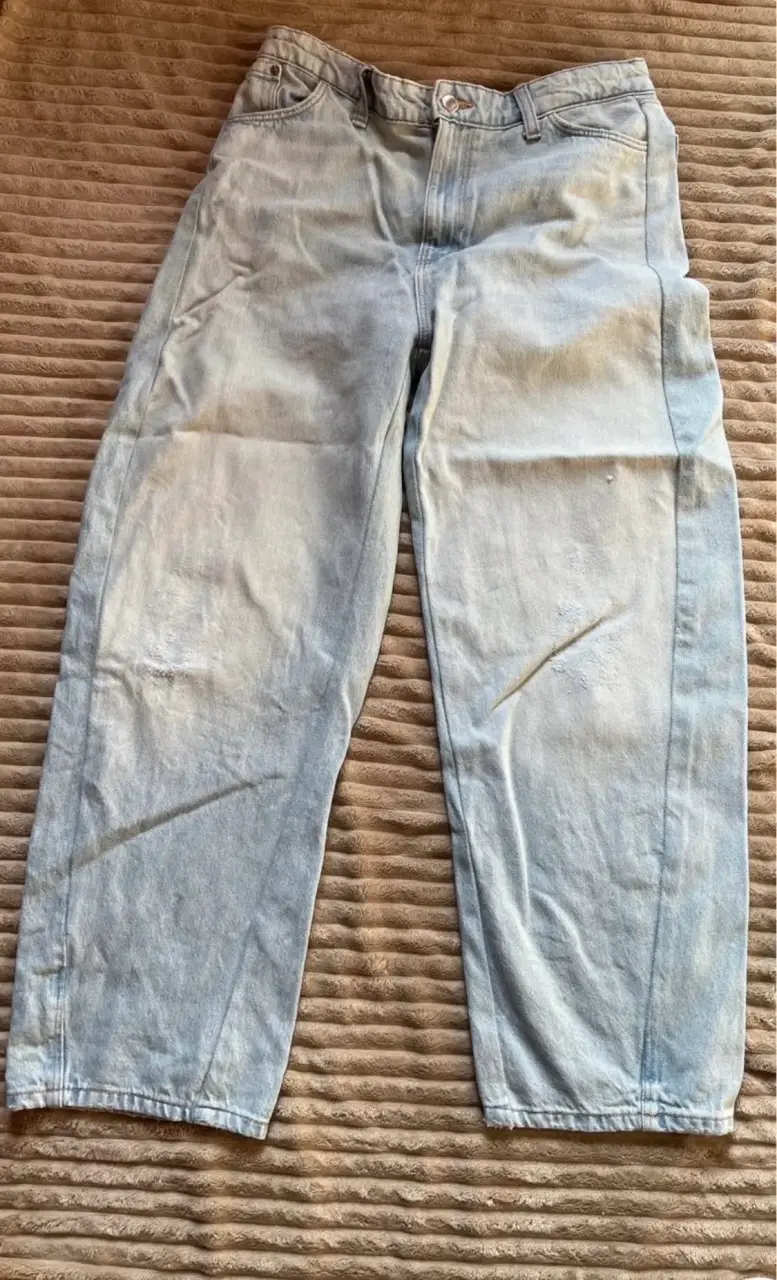 Jeans de mezclilla azul claro para mujer