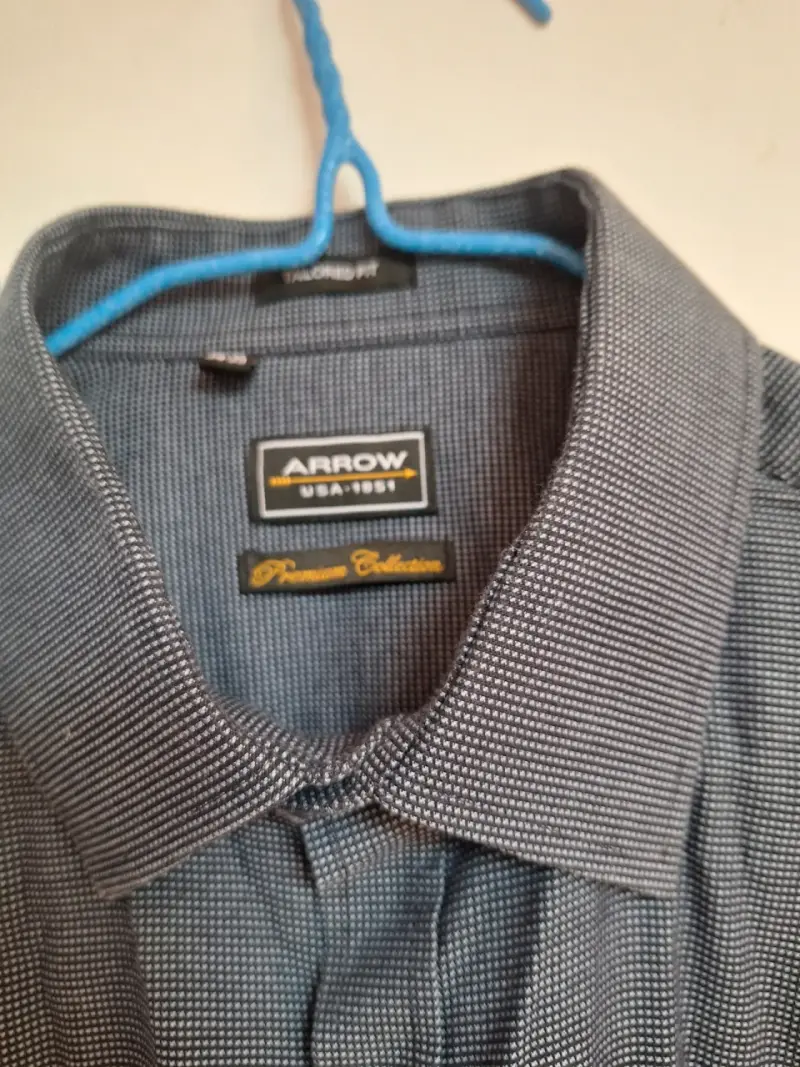 Camisa de vestir gris Arrow Premium Collection - 1