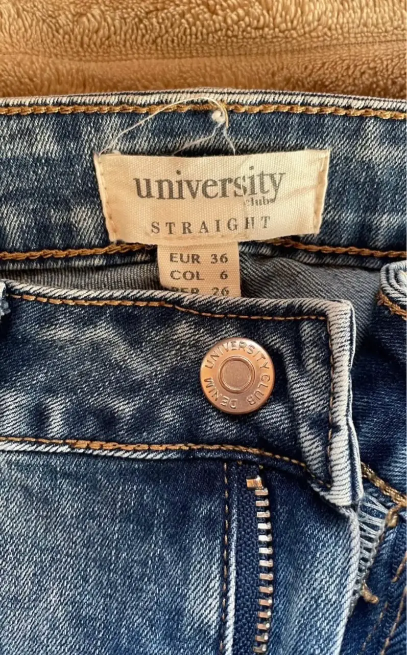 Jeans cargo azul University talla 36 - 2