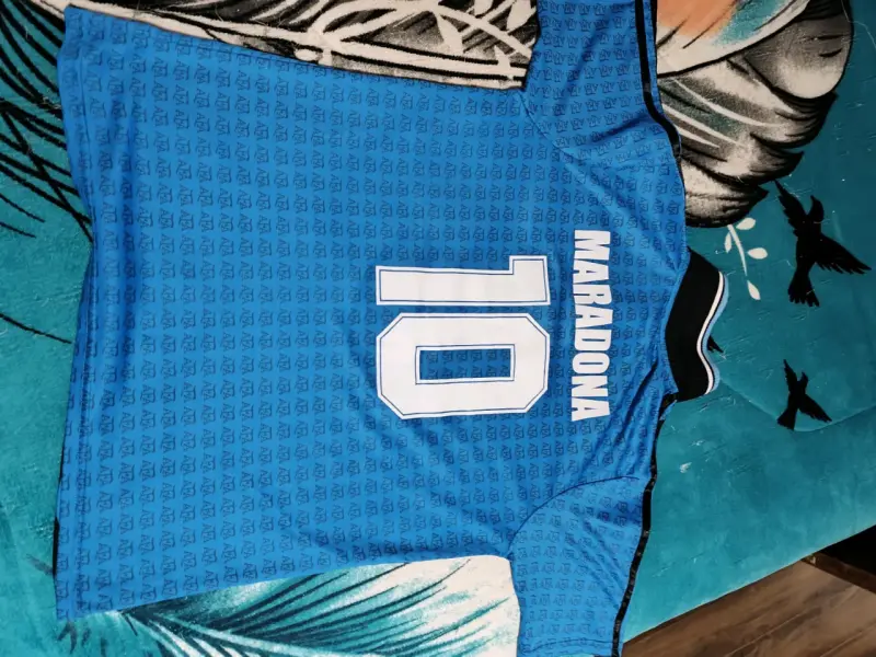 Camiseta retro Adidas AFA Maradona azul - 3