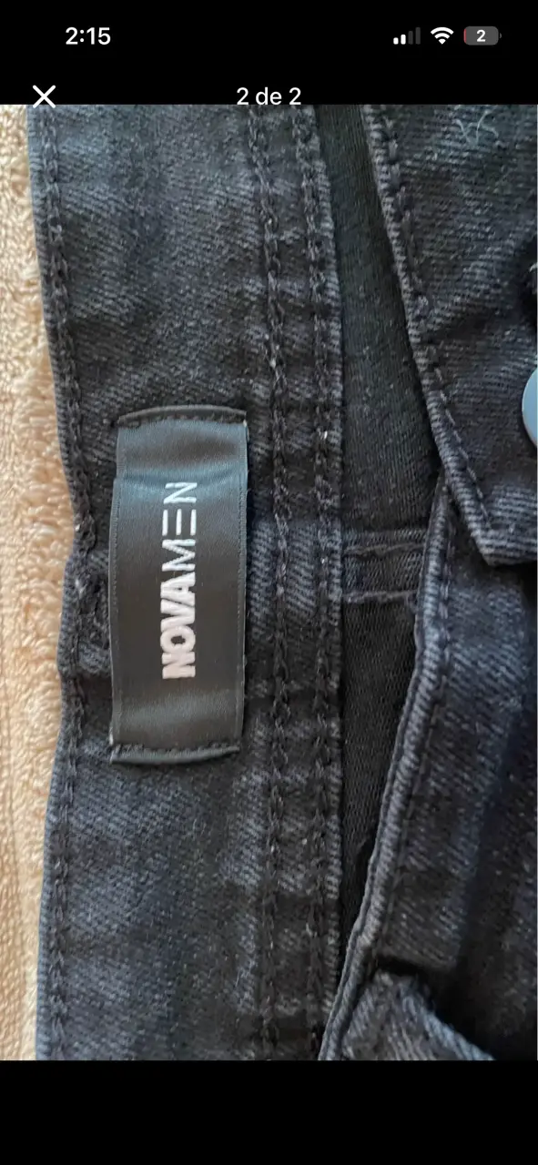 Pantalones cargo negros para hombre - 2