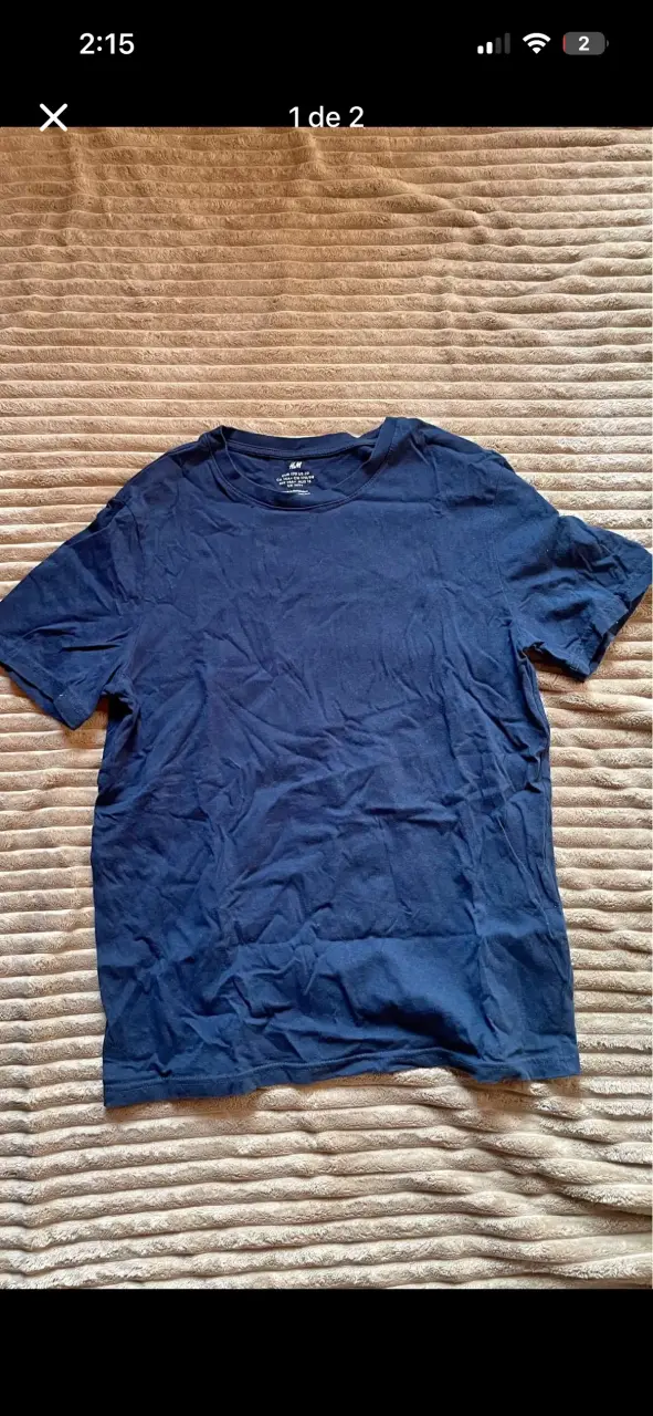 Polera azul marino H&M para hombre