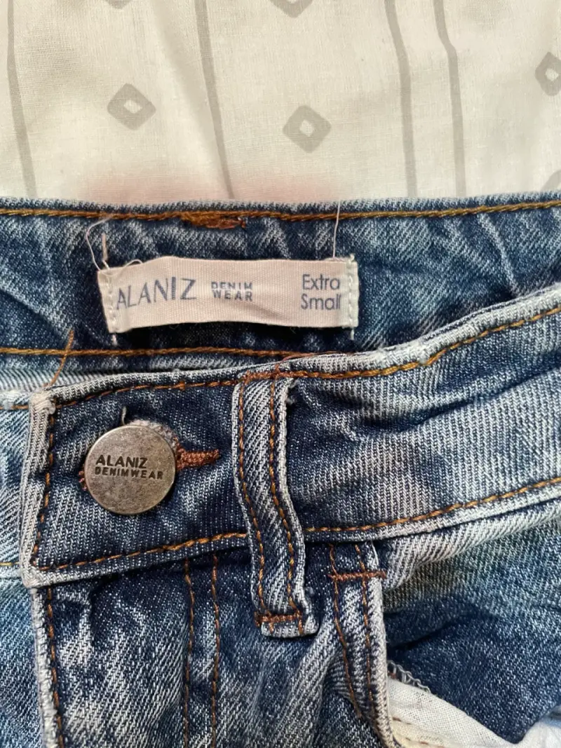 Falda de mezclilla Alaniz Denim Wear azul - 1