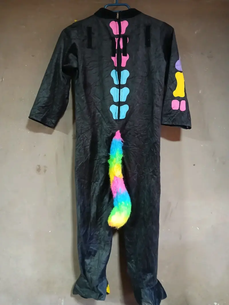 Disfraz de esqueleto multicolor para niños - 2