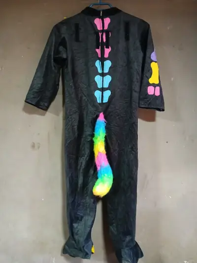 Disfraz de esqueleto multicolor para niños - miniatura 2