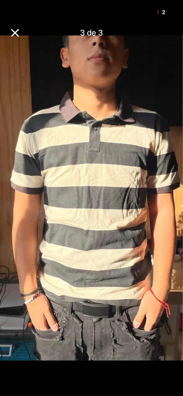 Polera Polo a Rayas H&M para Hombre - 3