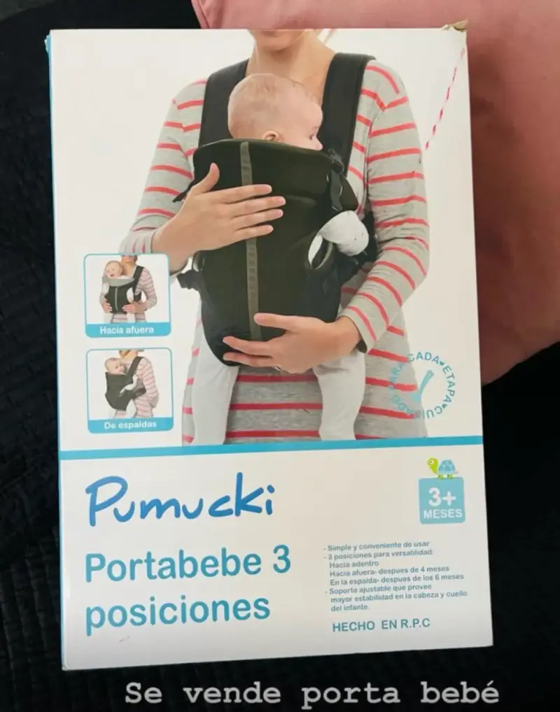 Portabebé Pumucki 3 posiciones para bebés