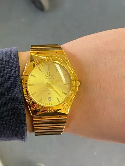 Reloj Omega Constellation dorado de  acero inoxida - miniatura 6