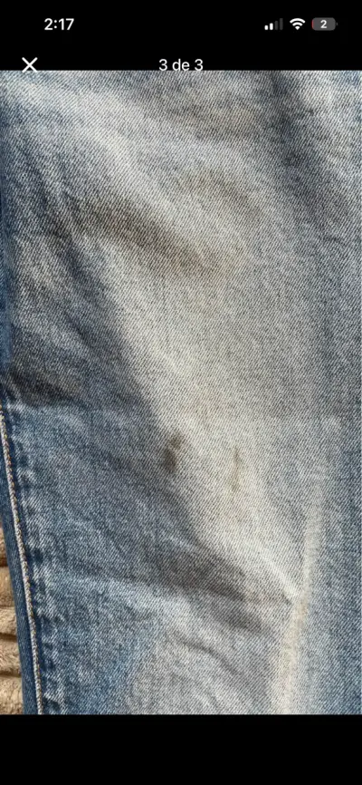 Jeans H&M Straight Regular Fit Azul - miniatura 3