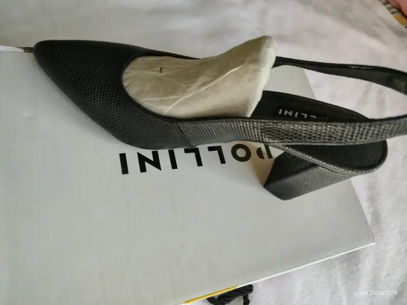 Zapatos de tacón negro Pollini elegantes Talla 38 - 6