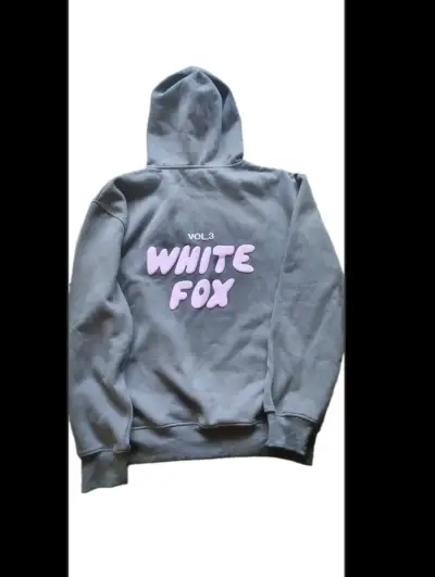 Hoddie Polerón con capucha White Fox Vol.3 gris - miniatura 1