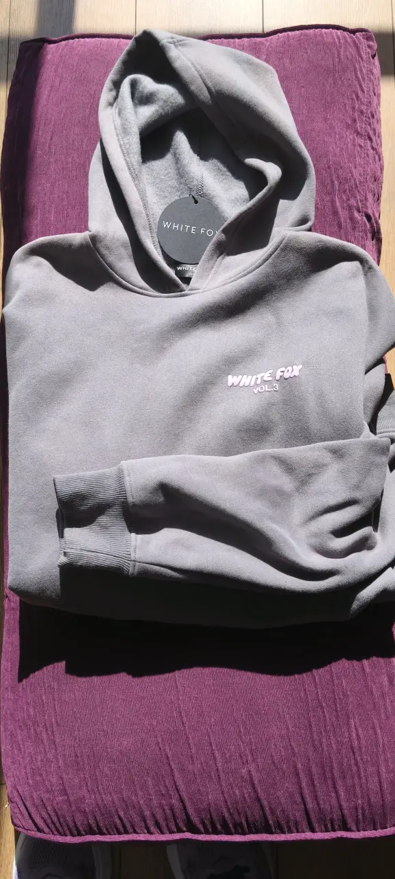Hoddie Polerón con capucha White Fox Vol.3 gris - 5