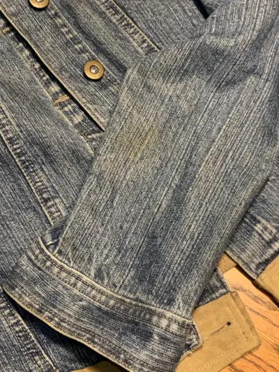 Chaqueta de mezclilla vaquera cuerina boho bordada - miniatura 4