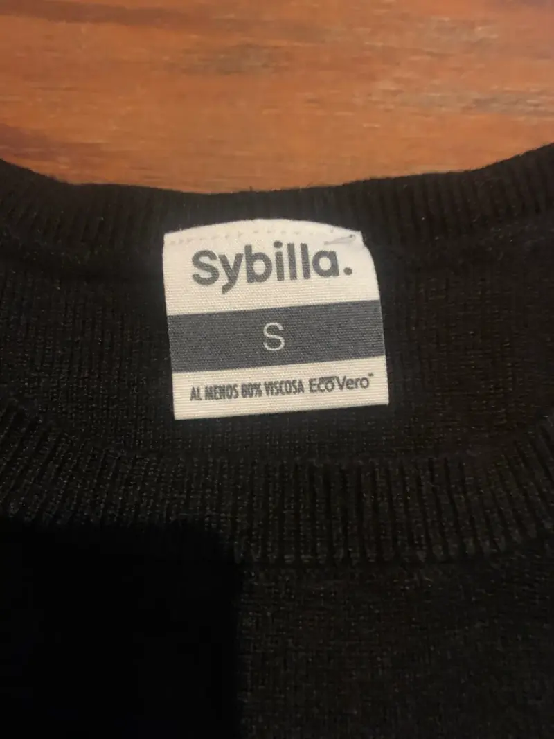 Polera negra de mujer Sybilla talla S - 2