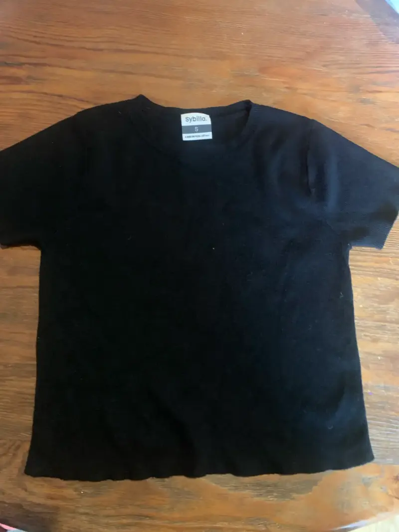 Polera negra de mujer Sybilla talla S - 3