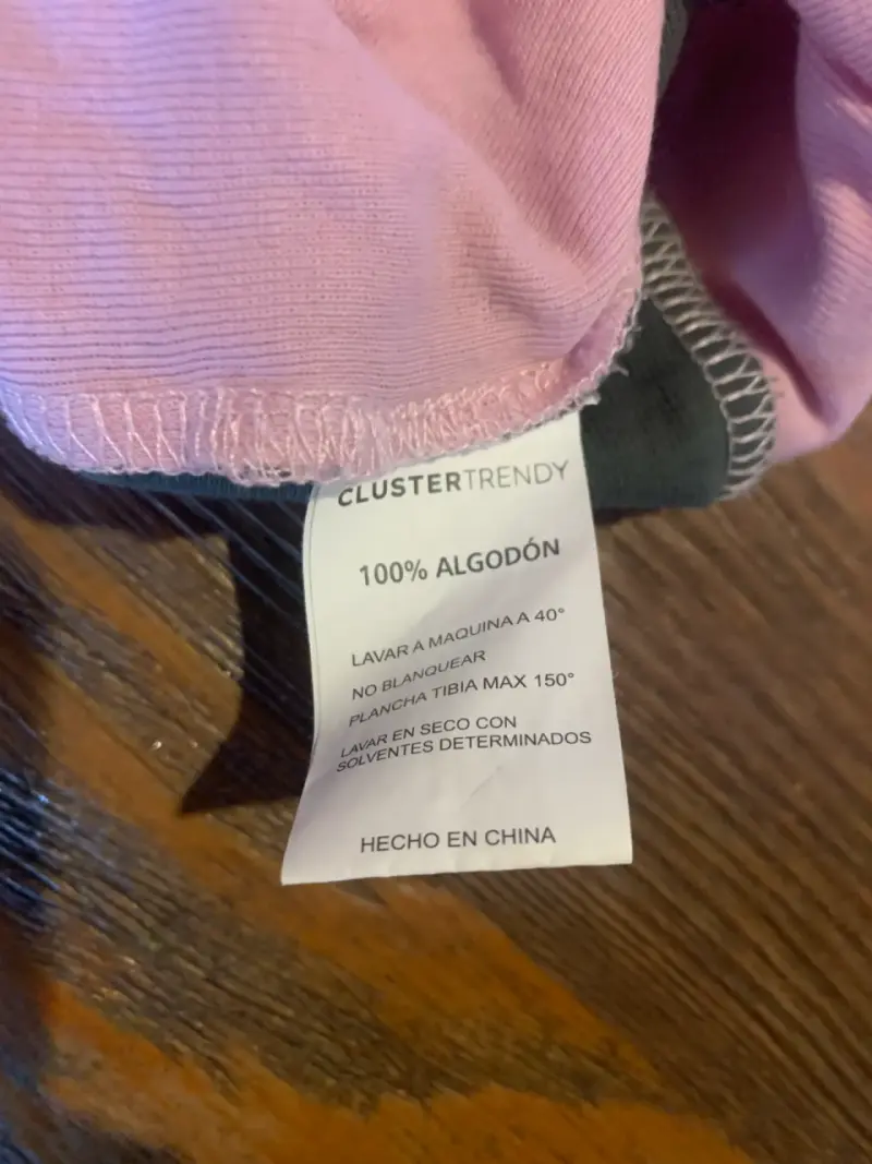 Polera rosa de algodón Clustertrendy talla M