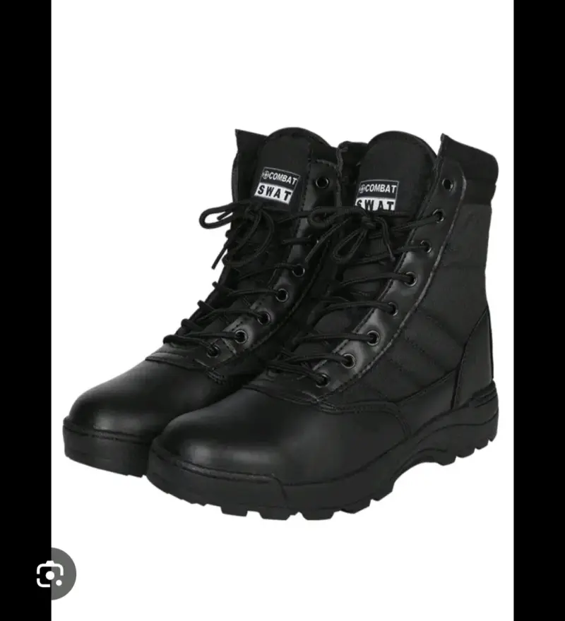 Botas tácticas negras SWAT para hombre