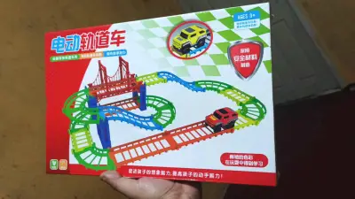 Set de Pista de Juguete con Auto y Puentes - miniatura 2