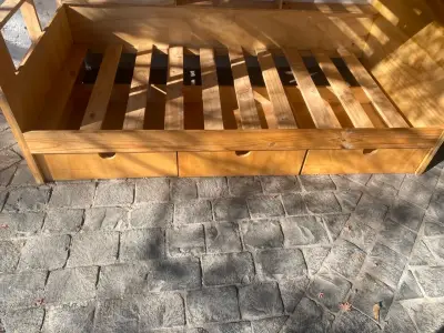 Camarote de madera maciza con cajones y repisas - miniatura 6