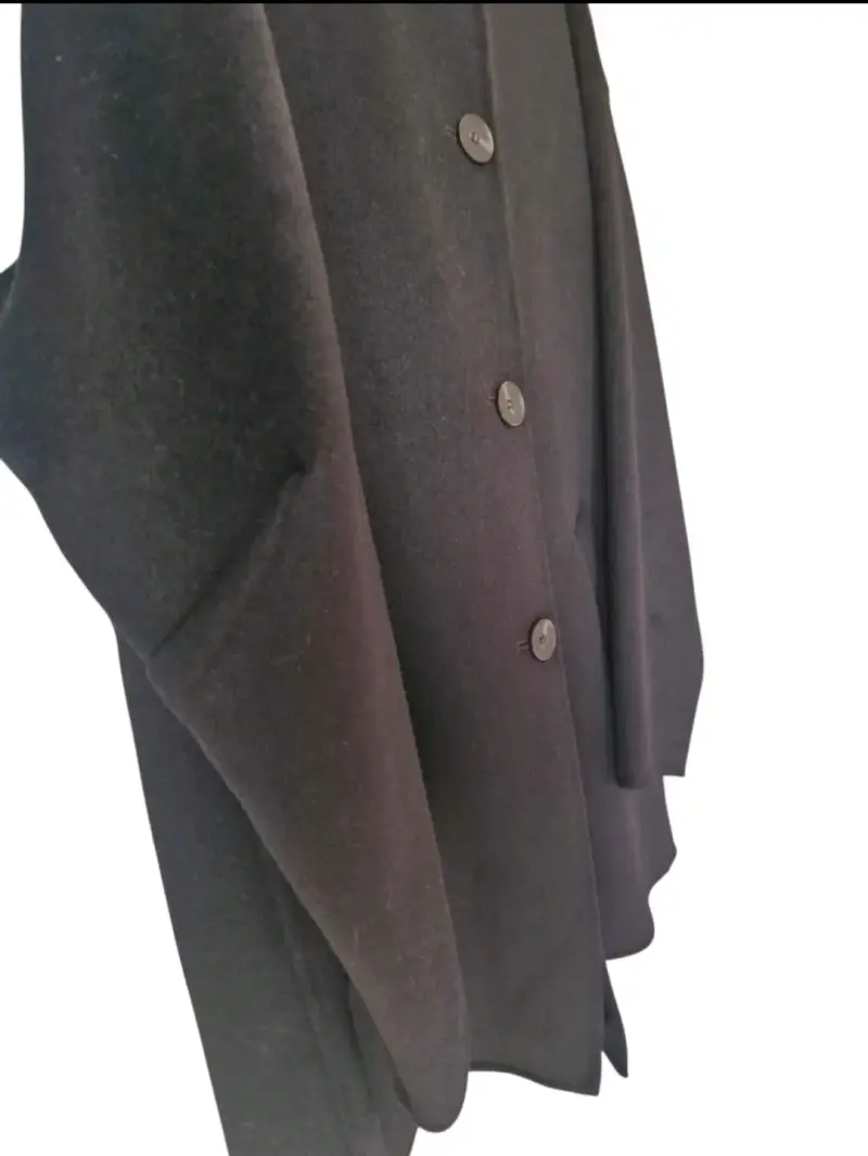 Abrigo negro de lana Zara para mujer - 2