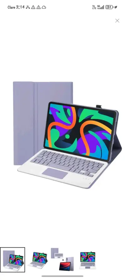 Tablet con teclado desmontable y funda protectora - miniatura 1