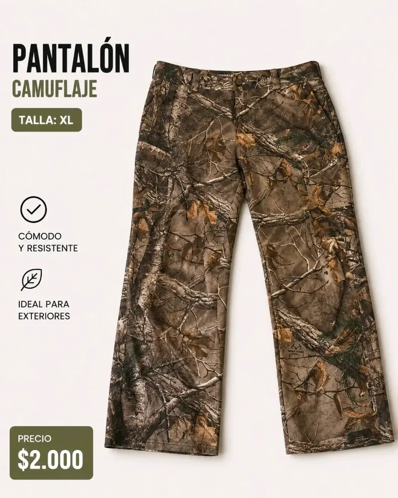 Conjunto de Caza Camuflaje Talla XL-3XL - 4
